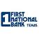 First National Bank Texas logo