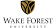 Wake Forest University logo